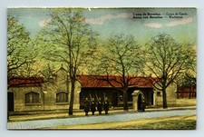 WWI Postcard Belgium German Army Camp Beverloo Guard Soldiers