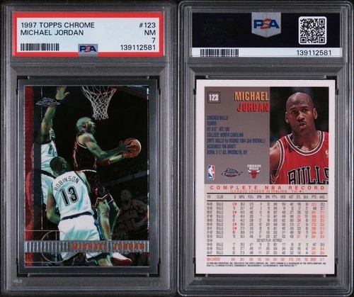 Jordan 1997 Topps Chrome Jordan #123 Green