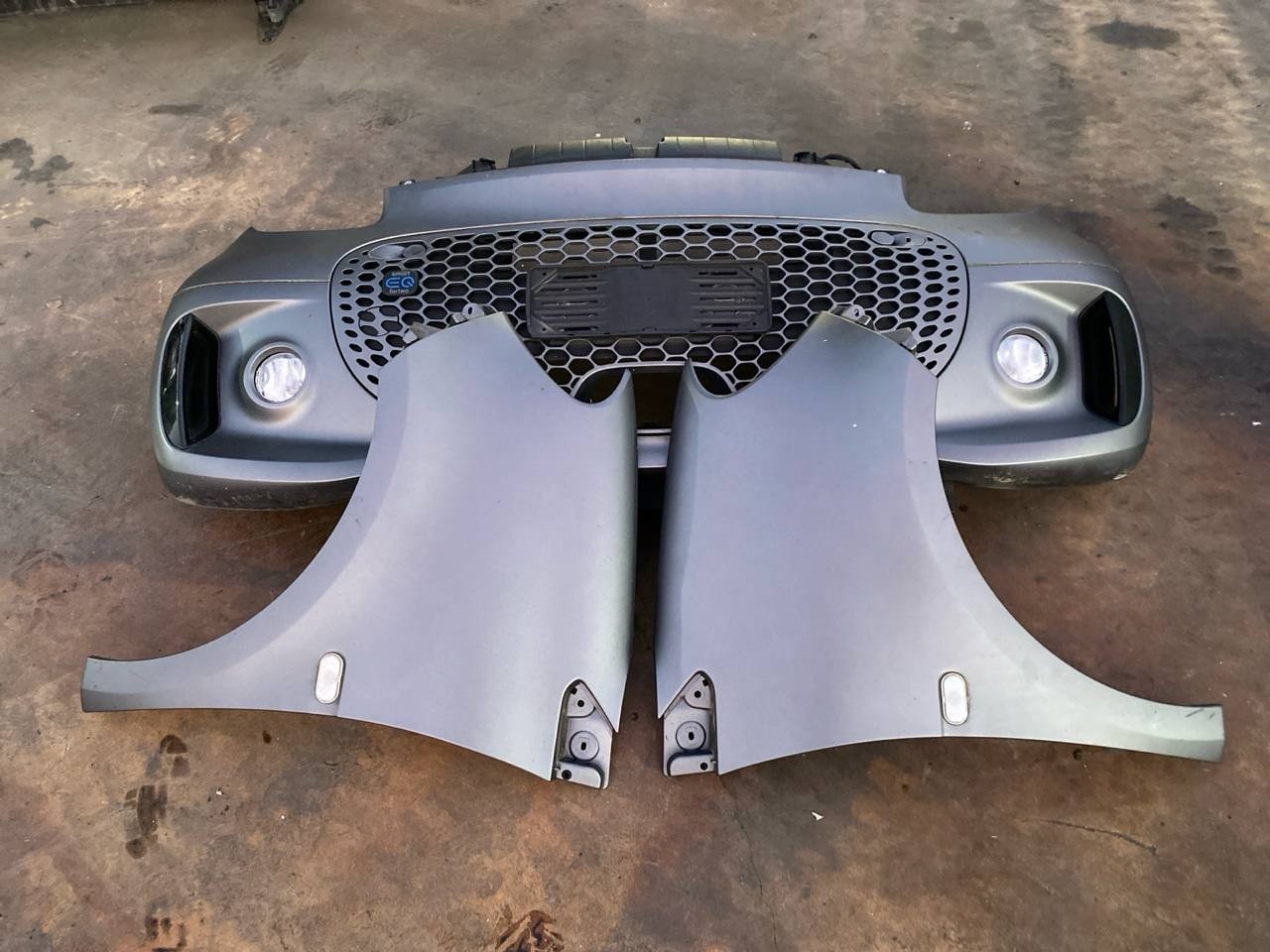 Muso completo musata Smart 453 Fortwo Electric Fari Led Grigio Matt