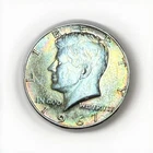 1967 Kennedy Half Dollar 40% Silver Rainbow Toned ObverseReverse BU🌈