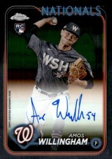 2024 Topps Chrome #RA-AMW Amos Willingham Rookie Autographs