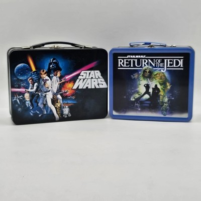Star Wars Tin Lunch Box Lot Vandor A New Hope Return of the Jedi Stance Totes