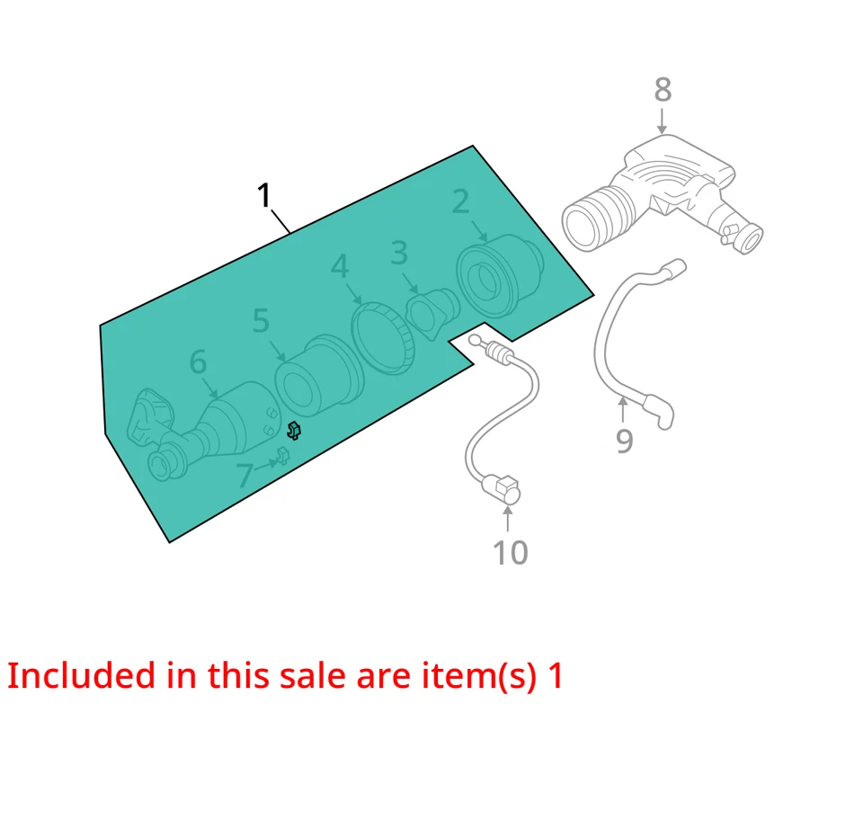 Tubo de manguera de conducto de admisión de filtro de aire Ford Expedition 2003-2004 RXHXQ Foto 2 de 3