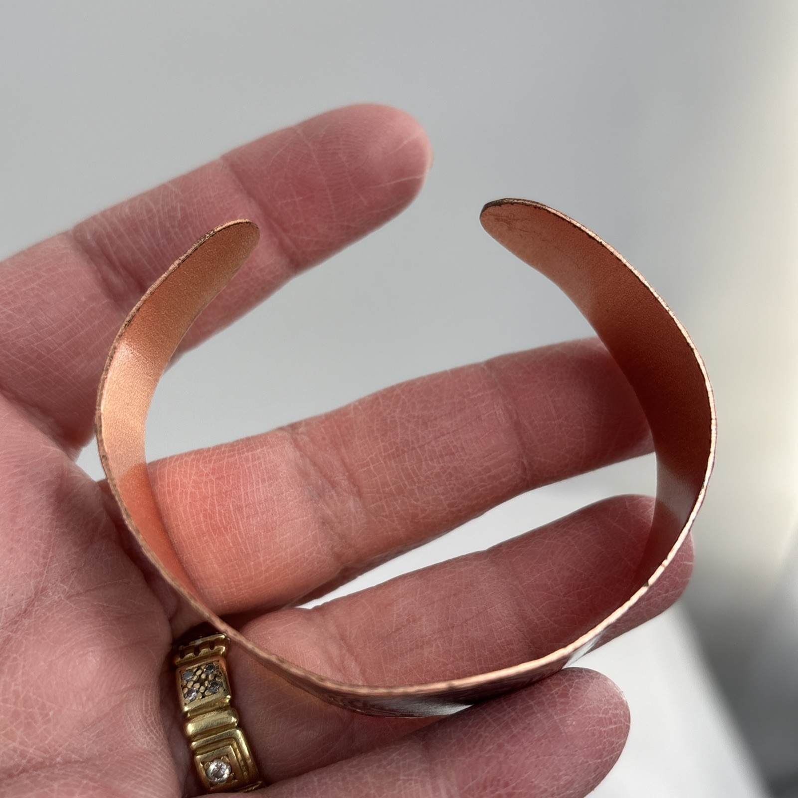 Andy Everson Bracelet Signed Copper Cuff Kwakwaka… - image 14