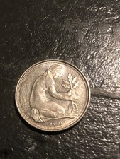 50Pfennig aus dem Jahre 1991 mit dem Buchstaben F