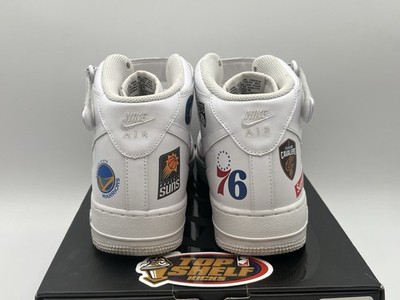 Nike Air Force 1 Mid Supreme NBA White 2018 Size 8.5 Authentic