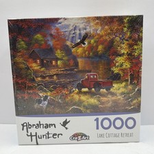 Lake Cottage Retreat 1000 piece puzzle Factory Sealed