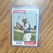 Topps 1974 Dusty Baker Atlanta Braves Base Set #320 MLB Baseball Card