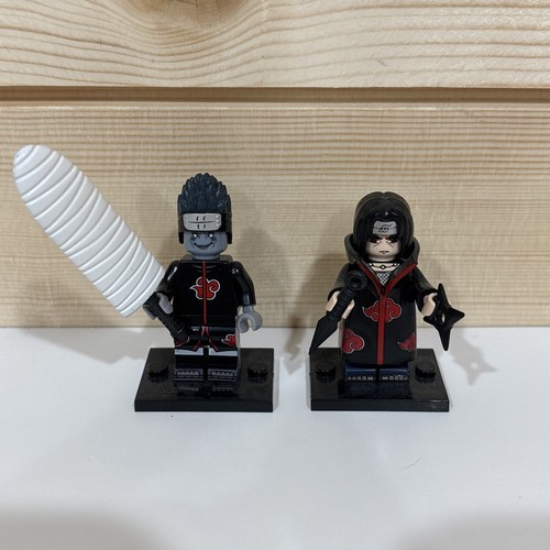 Naruto Kisame and Itachi mini figure (ninja tools included) US Seller
