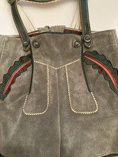 Vintage German Childs Lederhosen Suede Leather