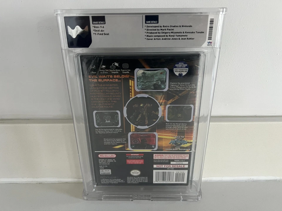 Metroid Prime (Nintendo GameCube) WATA 9.6 A+ New Sealed Graded Wavebird K-Mart! - Image 2 of 4