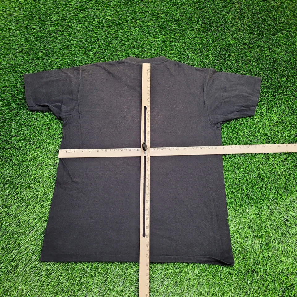 Camisa vintage años 80 New-Hampshire WEVO 89.1 FM para mujer L/XL 21x27 negra Foto 3 de 4