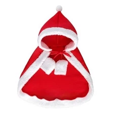 Dog Cat Christmas Costume Pet Santa Claus Outfit Dog Christmas Cape (Medium)