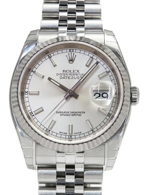 ROLEX Datejust 116234 Silver Case Size 36mm Men's Used Watch #41197