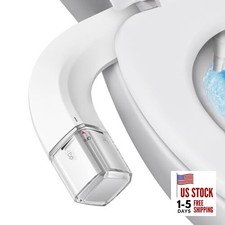 Ultra-Slim Bidet Dual Mode Bidet Attachment for Toilet, Bidet Cold White Bidet