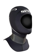 (TG. XS/S) Seac Tekno Cappuccio per Muta da Subacqueo in Neoprene da 5mm con Val
