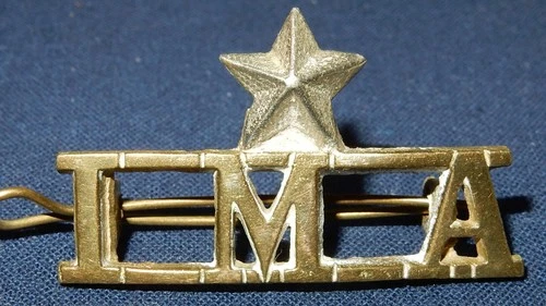 WW2 IMA INDIAN ARMY MILITARY ACADEMY COLONIAL SHOULDER TITLE BADGE WORLD WAR II