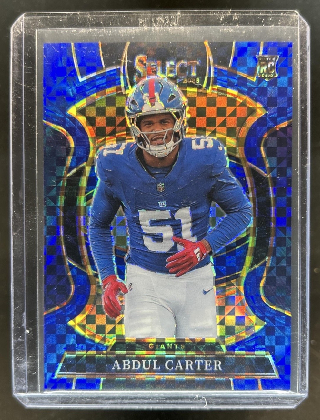 2025 Panini Select Abdul Carter Concourse Blue Prizm Rookie RC #/249 Giants