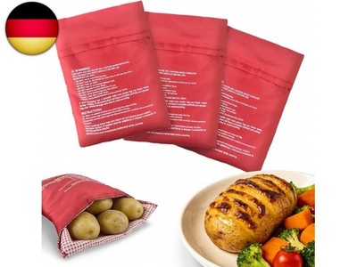 Mikrowellen Kartoffelbeutel Mittel 26x19cm 3Stück Kartoffel Express Beutel