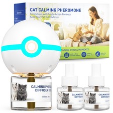 Cat Calming Pheromone Diffuser Kit, 2026 Upgraded 3in1 Formula, Helps Reduce ...