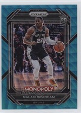 2022-23 Panini Prizm Monopoly Teal Wave Prizm Malaki Branham #81 0b3