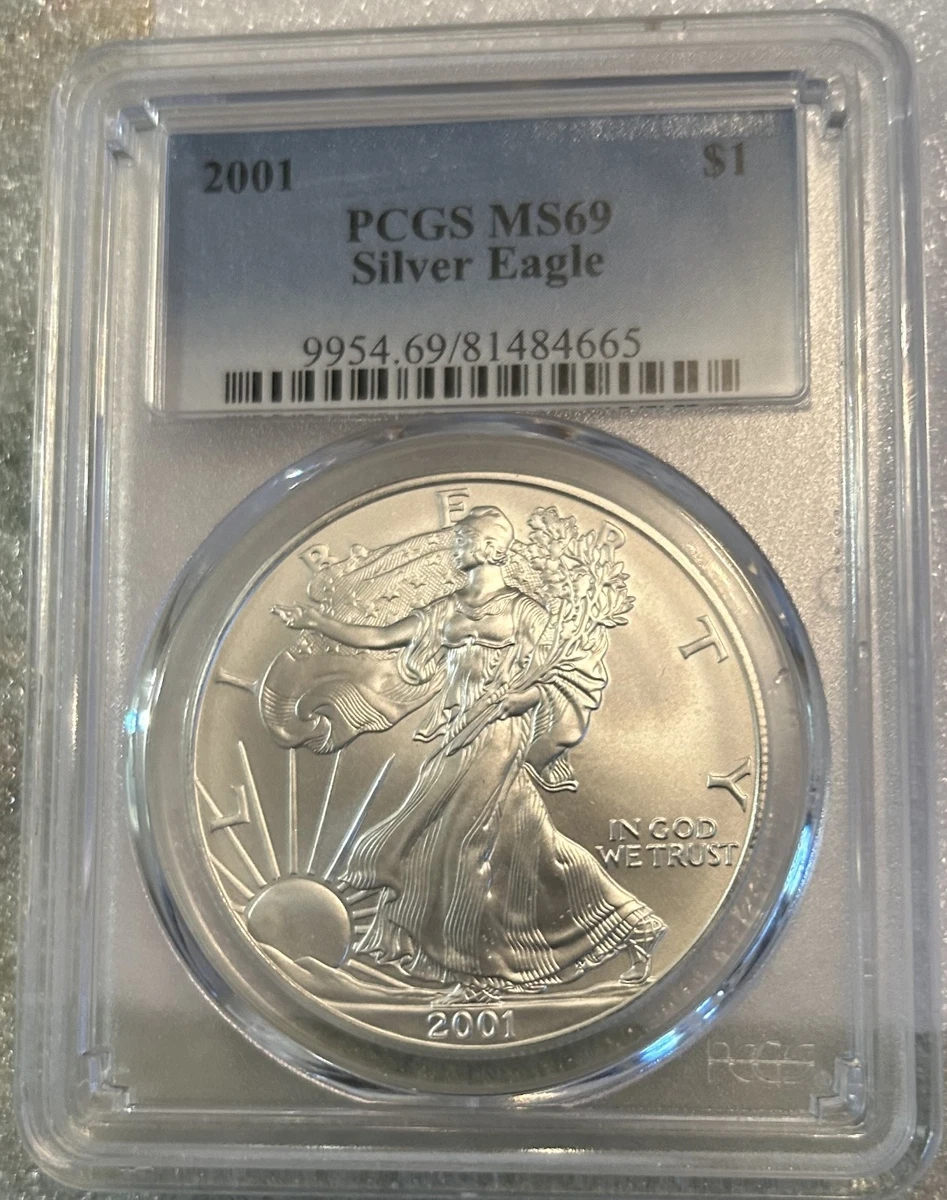 American Eagle MS 69 Graded 2001 Silver Bullion Coins for sale | eBay