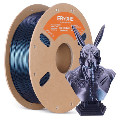 PLA Dual Color Burnt Titanium Filament Blue&Rose Red 1,75mm 1kg Eryone 3D Druck