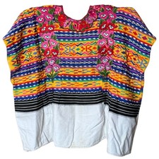 Vintage Guatemalan Huipil San Pedro Sacatep quez Boho Mayan Blouse