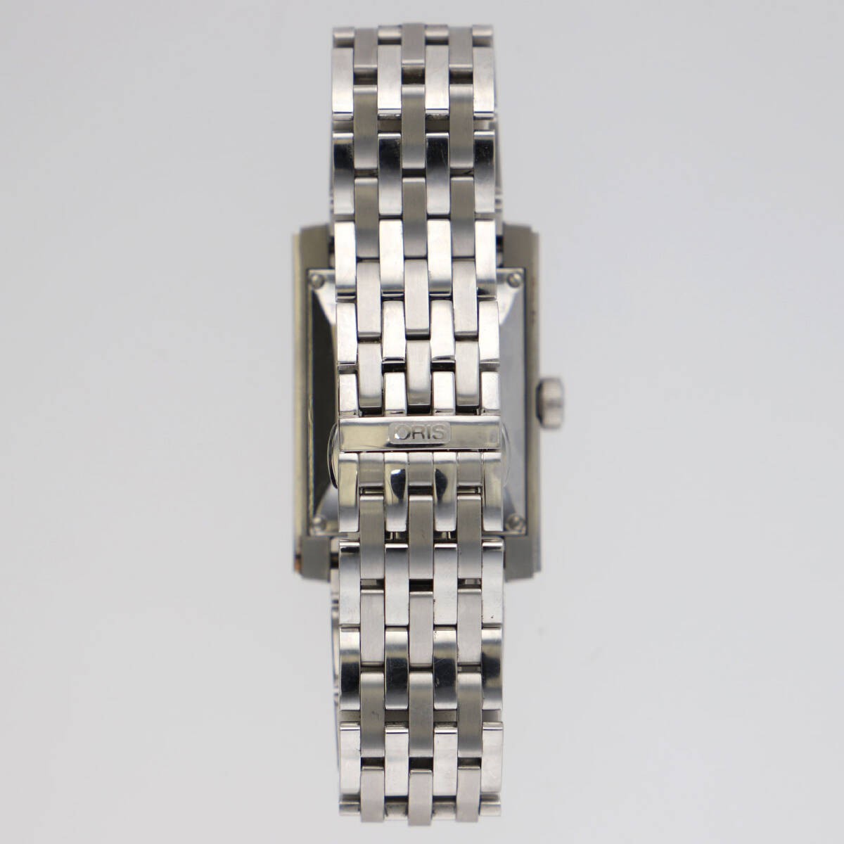 ORIS 32-47341 Rectangular Date Silver Dial Stainl… - image 9