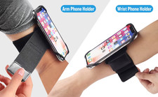 360 Rotating Sports Wrist Phone Holder Adjustable Running Cycling Armband Strap