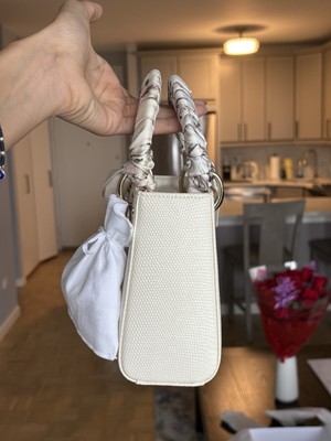 White Lady Dior Mini Ultra Matte Dior Mini Lady Dior Bag White