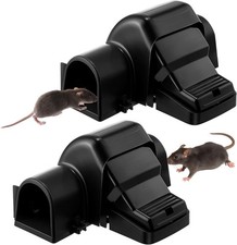 Pack of 2 Safe Pest Control Rat Trap Outdoor Rodent Catcher For Home Office