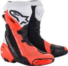 Alpinestars Supertech R Vented Boots US 12.5 / EU 48 Black/Orange/White 22201...