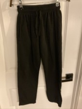 Real Essentials - Drawstring Elastic Waist Sweatpants - Black - Boys Sz Medium