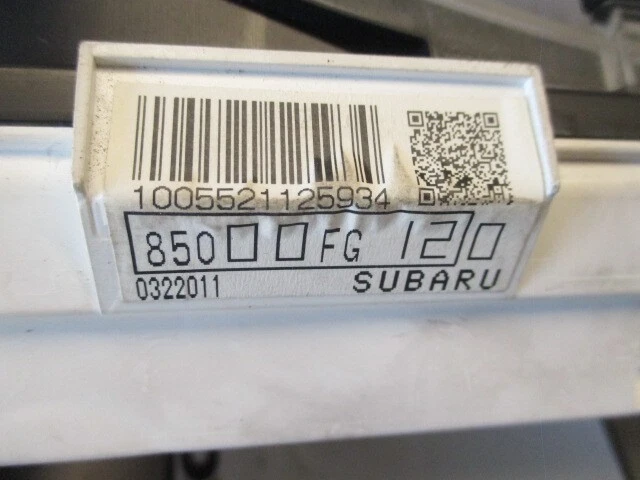 Subaru Impreza 2008 velocímetro Speedo Cluster 131 k OEM Foto 3 de 4