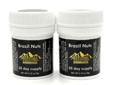 2 Pack, Semilla de Brasil, Brazil Nuts, Black Bottle HS, 10 grams Pack of 2 