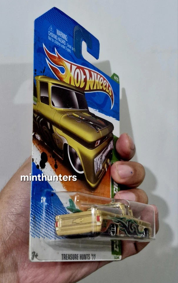 Hot Wheels 2011 Treasure Hunt Custom 62 Chevy juego de 2 cartas cortas y largas leer Foto 4 de 4