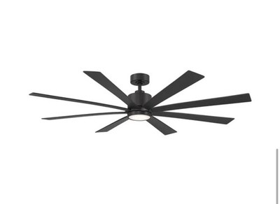 Wind River 65  Richland Black DC Remote 8 Blade LED Outdoor Ceiling Fan WR2120W