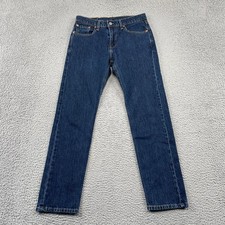 Levi's 502 Jeans Mens W29 L32 Blue Regular Taper Denim Stretch Pants