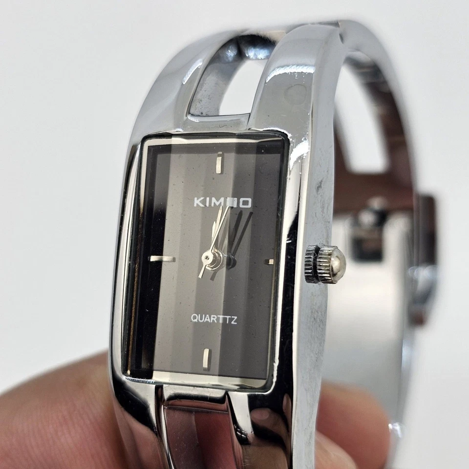 Kimio Women's Watch 20MM Gray Bracelet 5-6" New Battery Working READ DESCRIPTION - Image 3 of 4