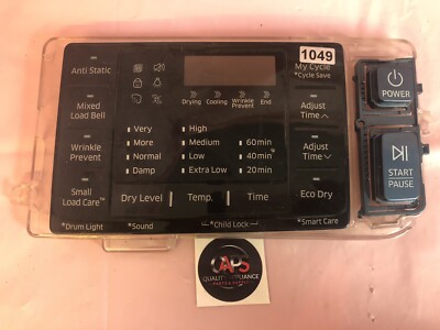 DC93-00376D Samsung Dryer User Interface Display Control Board
