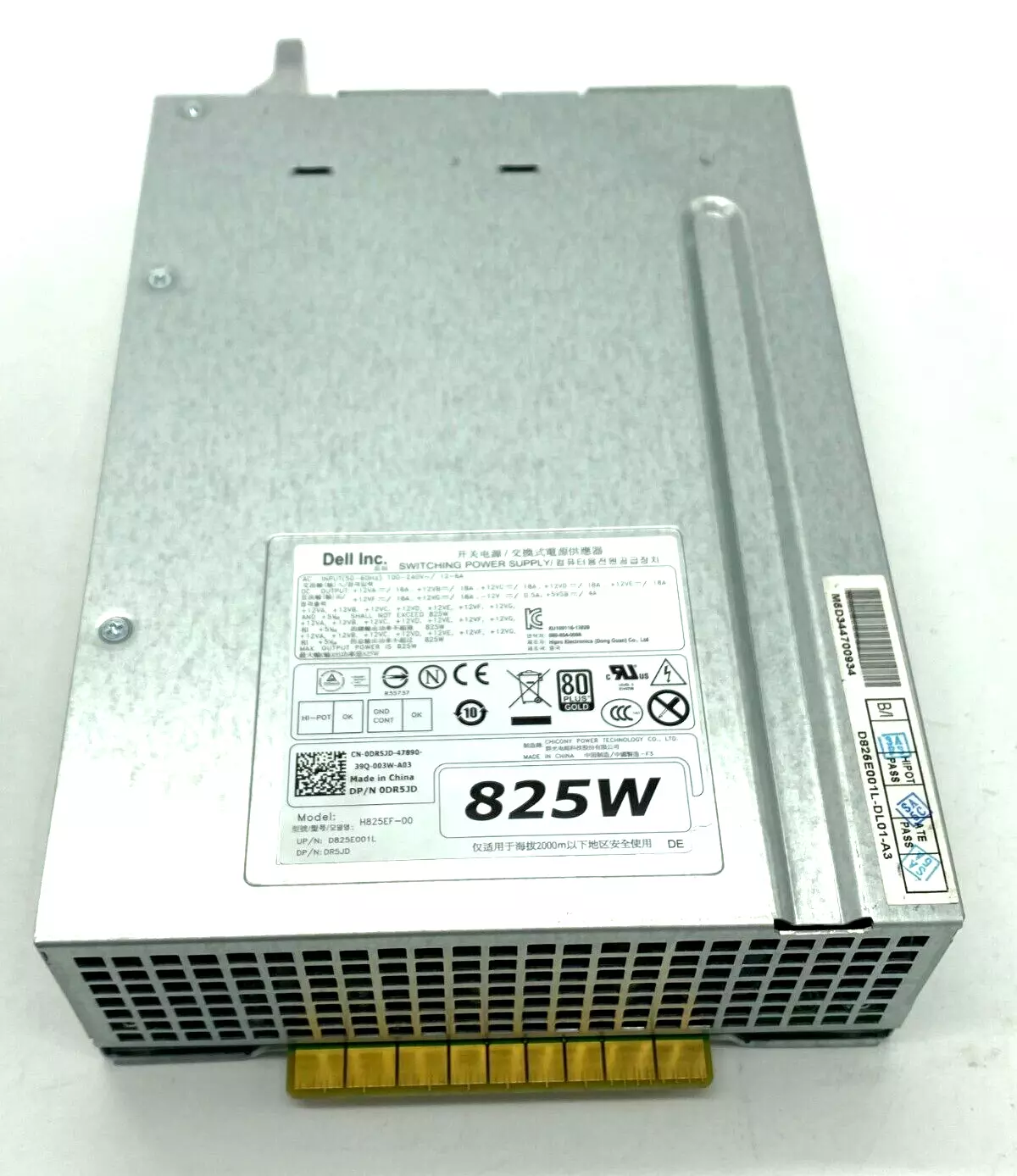 Dell Precision T5600 825W Switching Power Supply 0DR5JD