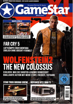 GameStar XL Zeitschrift Computerspiele Ausgabe Juli 07/2017 Game Star
