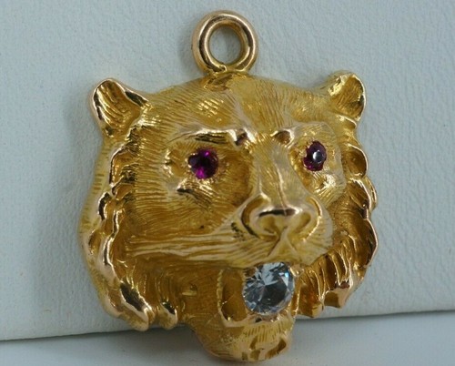 14k Lion Head Pendant | eBay