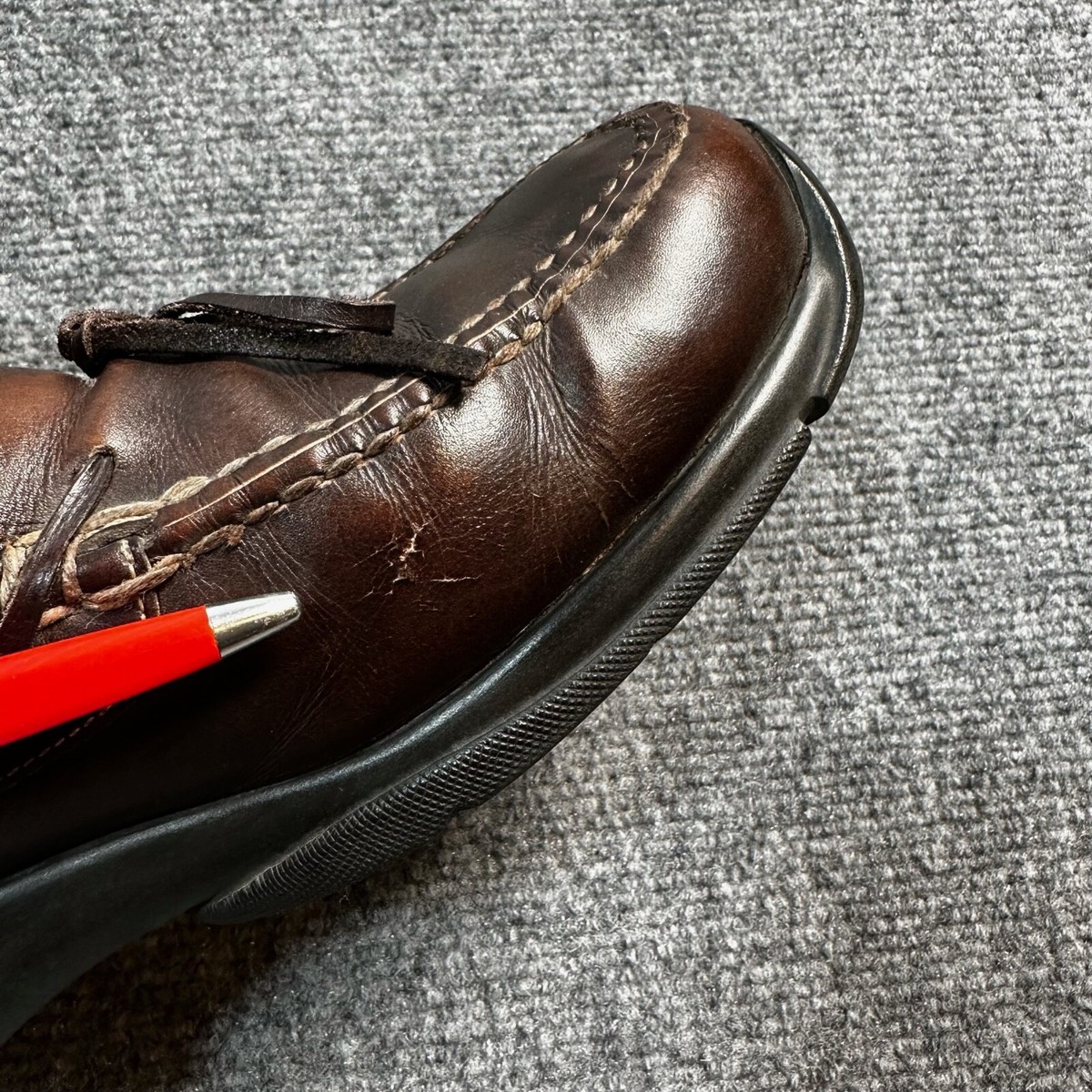 Cole Haan Shoes Mens 11 Brown Leather Slip On Moc Toe  display picture 1