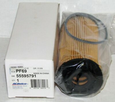 ACDelco GM General Motors Oil Filter Element Assembly OEM Part No 