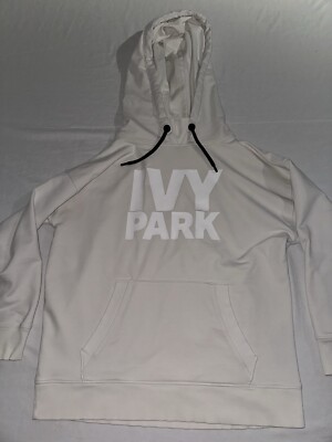 Ivy Park Hoodie Beyonce Womens Size Medium Ivory Spellout Logo