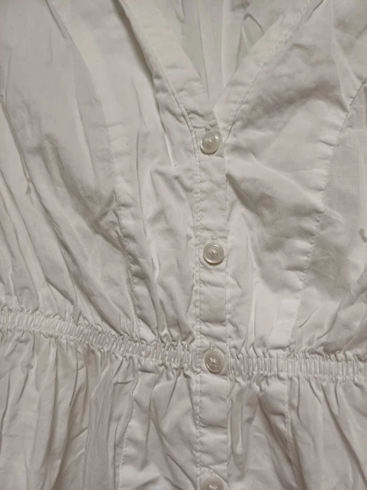 h&m Mama Umstandsshirt  Bluse Gr. S Weiß Damen Oberteil Tunika kurzarm - A2 -  - Bild 3 von 4