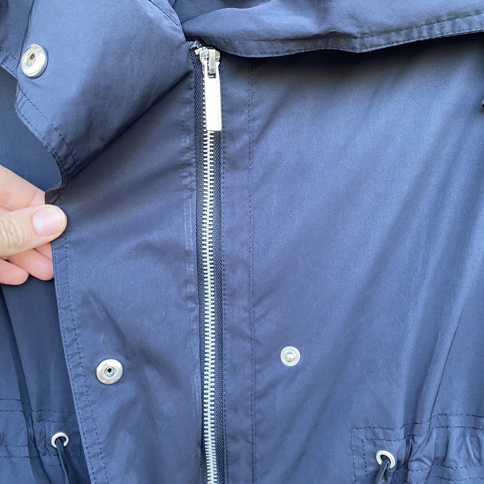 French Connection Lightweight Rain Jacket Navy Bl… - image 10