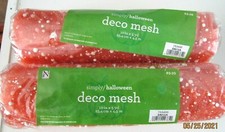 DECO MESH..10" X 5 YDS...ORANGE...LOT OF 2